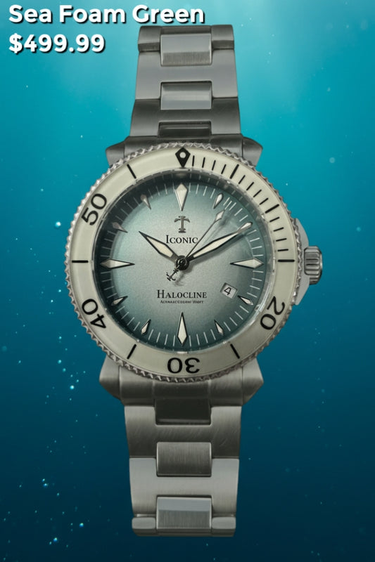 Iconic Timepieces Halocline - Sea Foam Green Sellita SW200-1